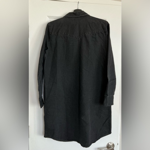 Levi's Charcoal Denim Shirt Dress - Picture 2 of 5